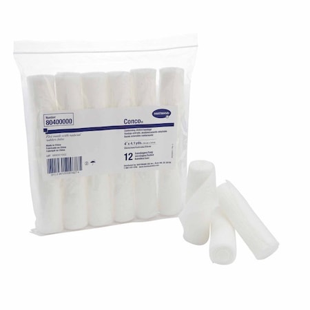 Conco Conforming Bandage 4 Inch X 4-1/10 Yard NonSterile 1-Ply Roll Shape, 96PK 80400000
